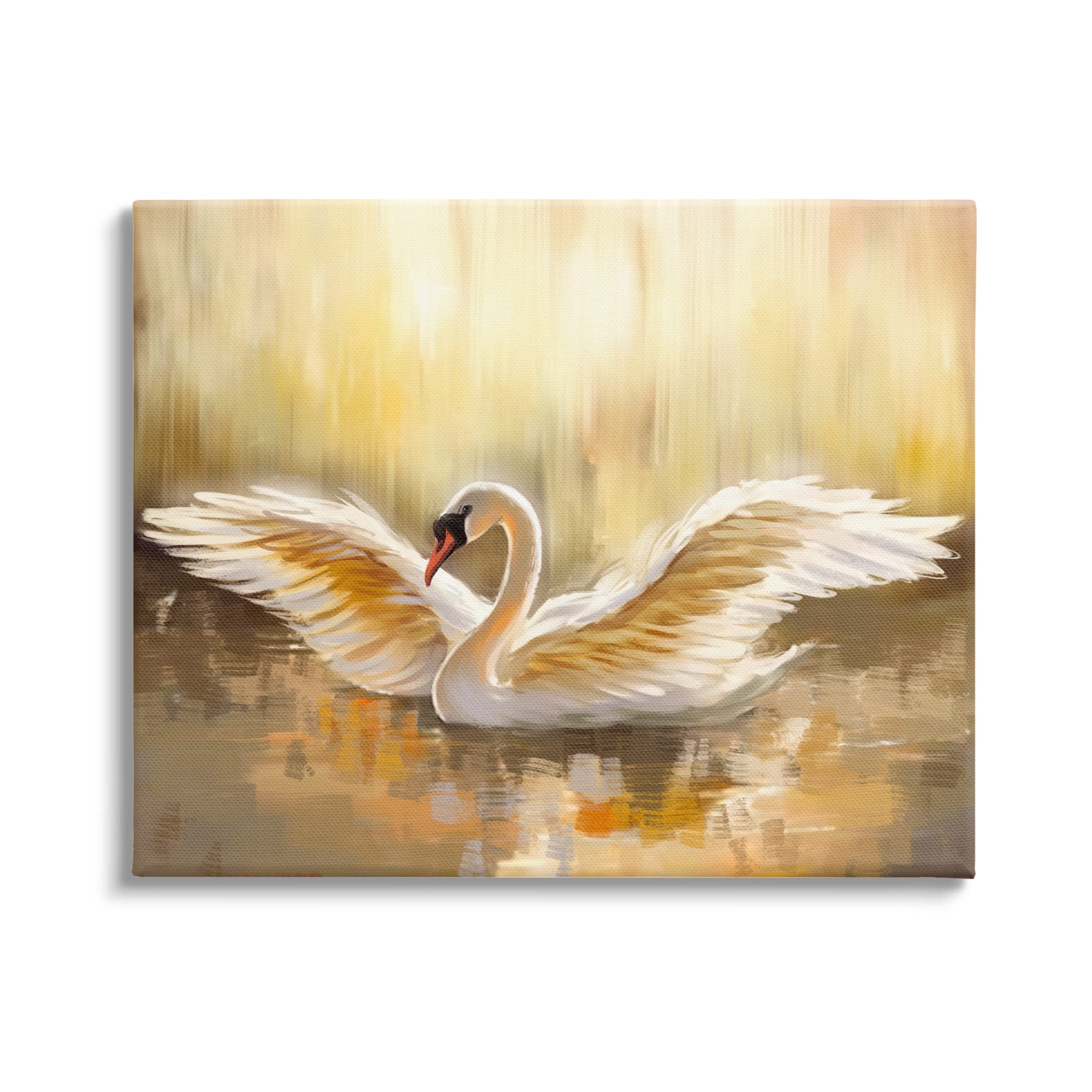 Stupell IndustriesSwan Wings Sunlit Wildlife Pond Canvas Wall Art, Design by Ziwei Li
