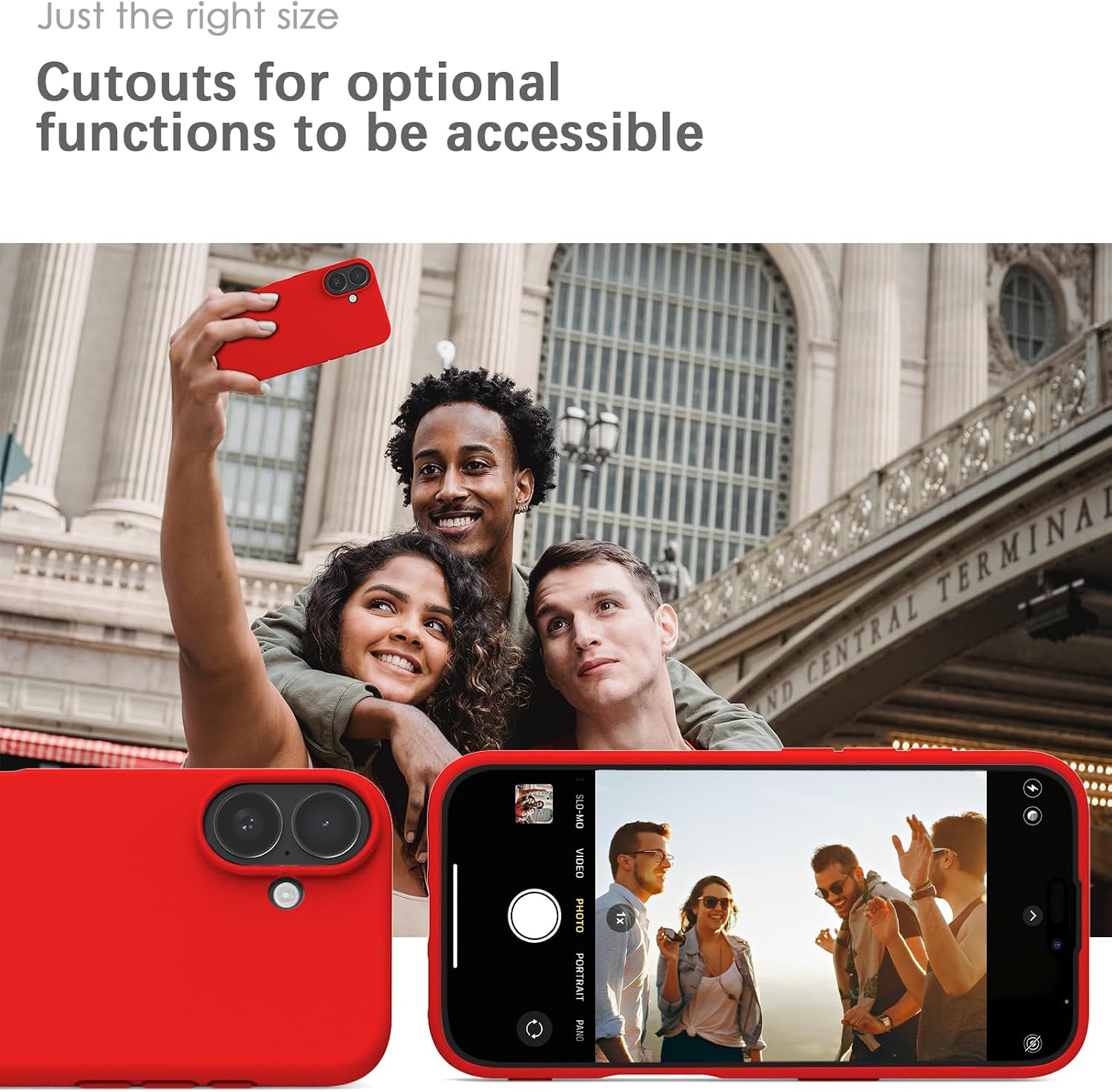 YATWIN Silicone Case precise cutouts for accessibility