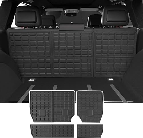 Vista 7 de powoq Tapete de carga compatible con Jeep Grand Cherokee L 2021-2025, revestimiento de carga Overland, revestimiento de carga de elastómero