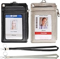 Vista 12 de HASFINE Portatarjetas de identificación con bonito diseño de personaje de ángel, cartera de piel sintética para tarjetas de identificación, 5