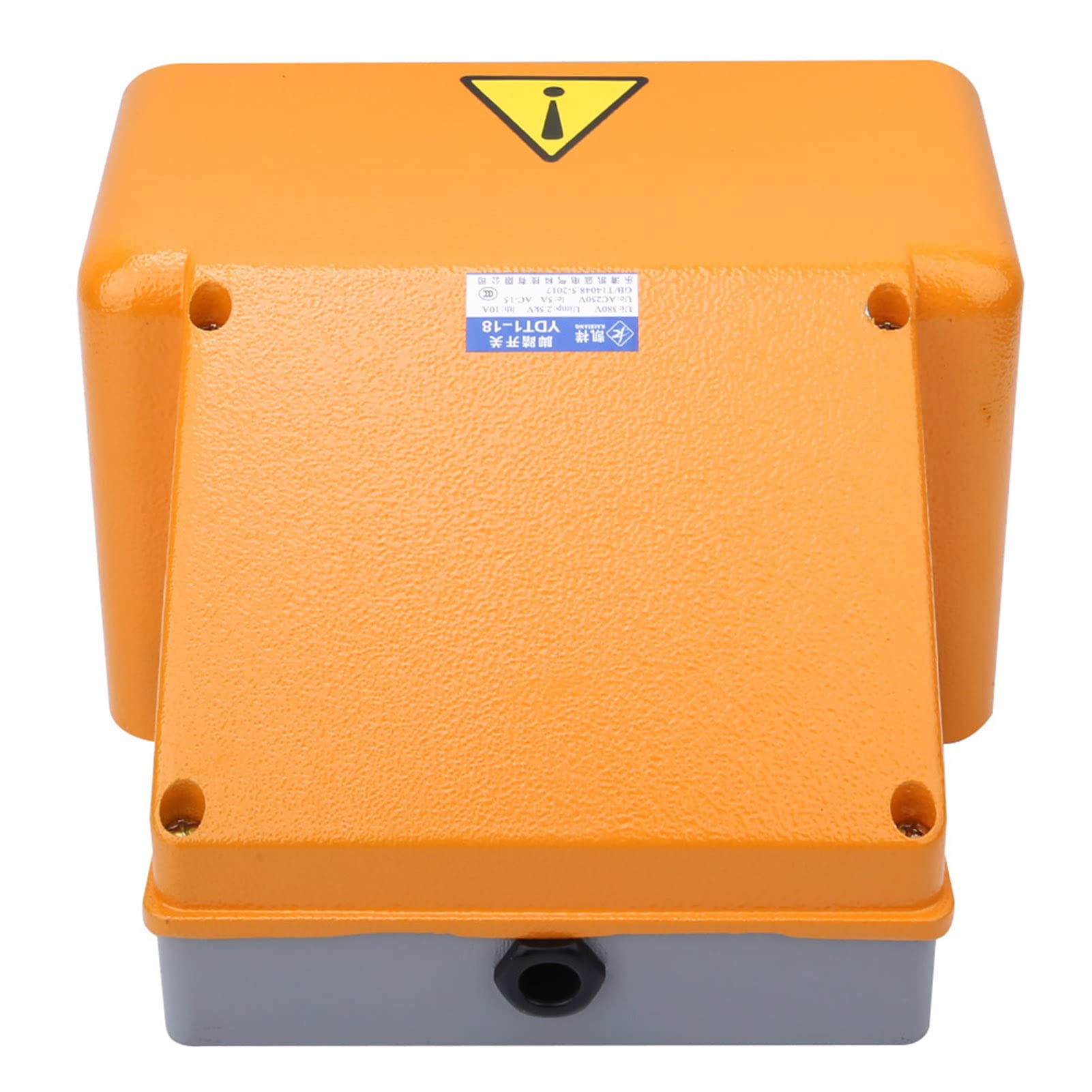 Janzoom Interruptor de Pedal, Interruptor de Pie Sensible Resistente a la Corrosión AC380V DC220V para la Industria