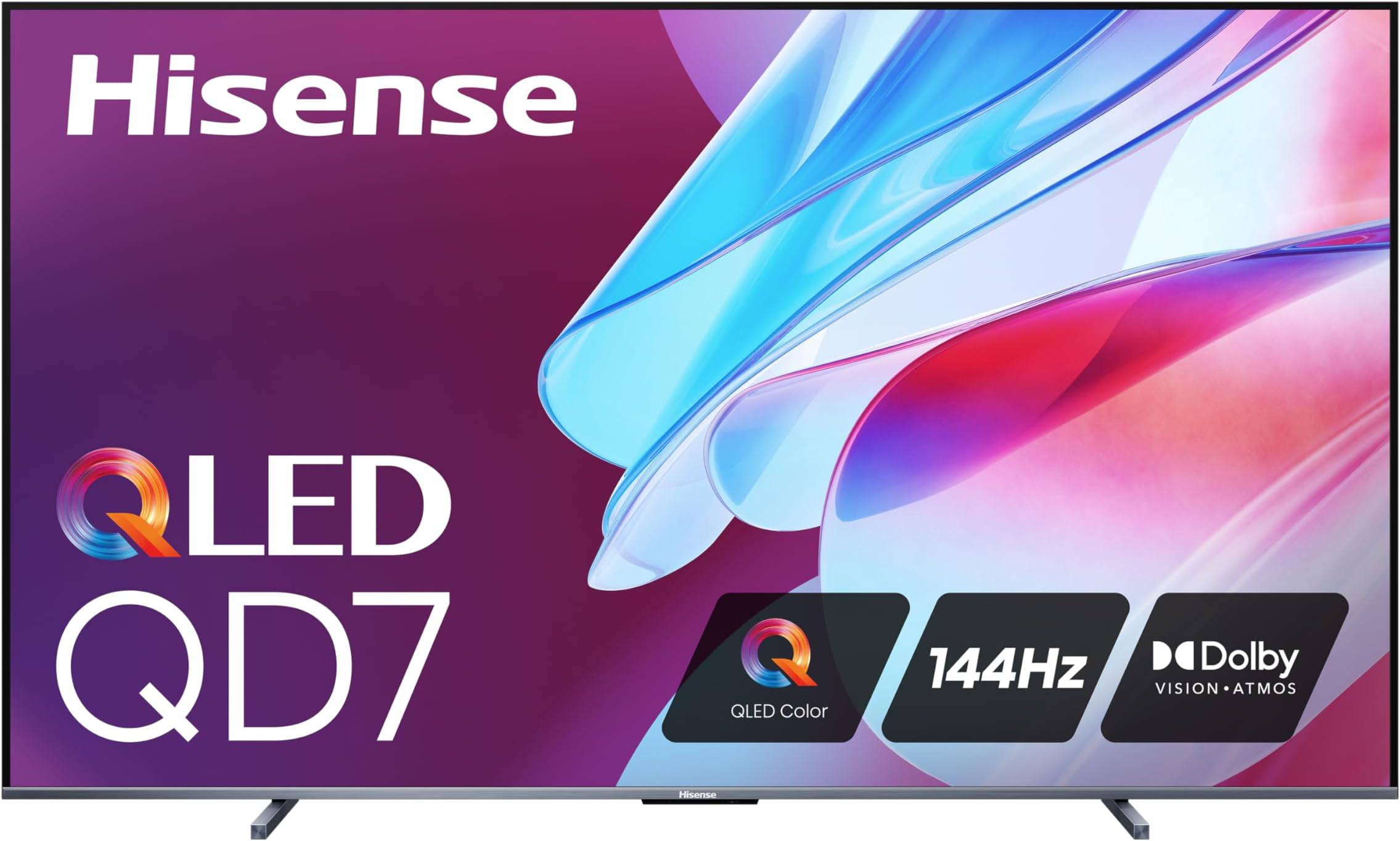 Hisense 100-Inch Class QD7 Series QLED 4K UHD Google Smart TV (100QD7N, 2024 Model) - QLED, Native 144Hz, Motion Rate 240, Direct Full Array, Game Mode Pro, Alexa Compatibility