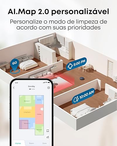 Miniatura 5 de eufy X10 Pro Omni - Robot aspirador y trapeador, succión de 8,000 Pa, elevación automática y detección de alfombras, evita obstáculos, lavado y
