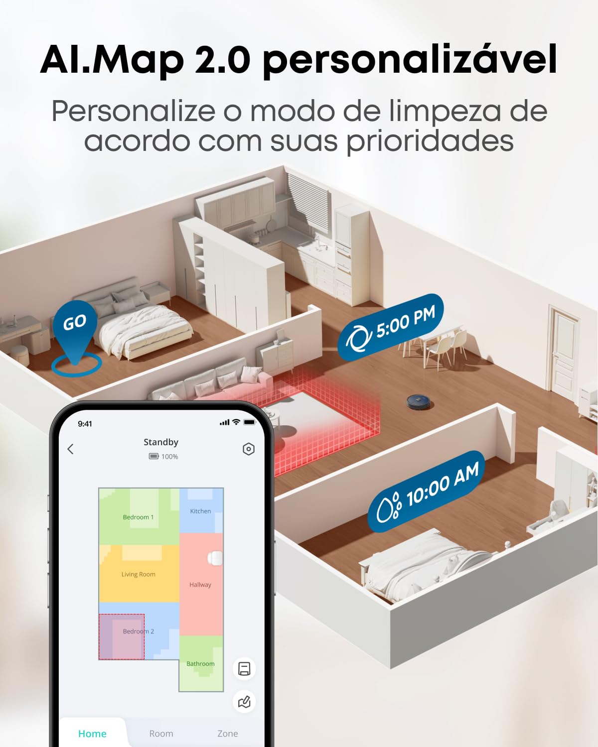 eufy X10 Pro Omni Robot Vacuum and Mop Combo, Incredible Suction, Dual Mops with 12 mm Auto-Lift and Carpet Detection, AI Obstacle Avoidance, Auto Mop Washing&Drying, Self-Emptying, Self-Refilling