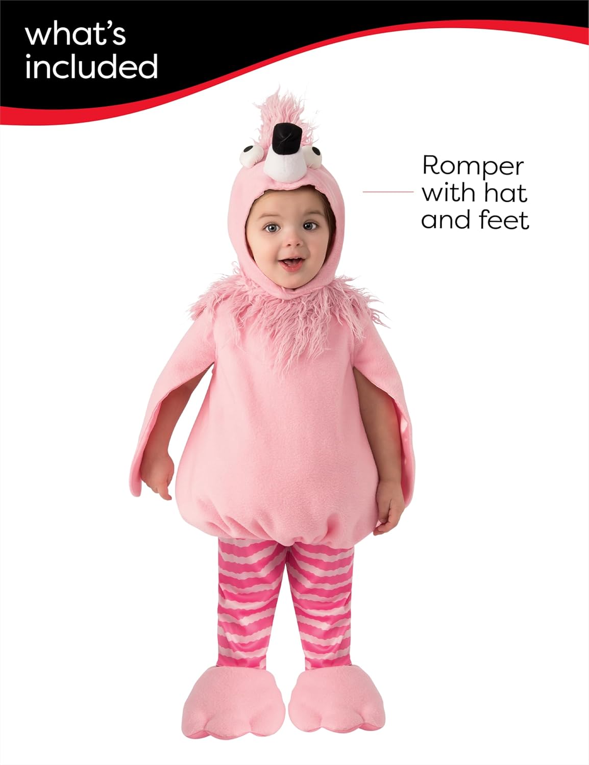 Rubies Flamingo Costume for Toddlers, Unisex Toddler - Image 3