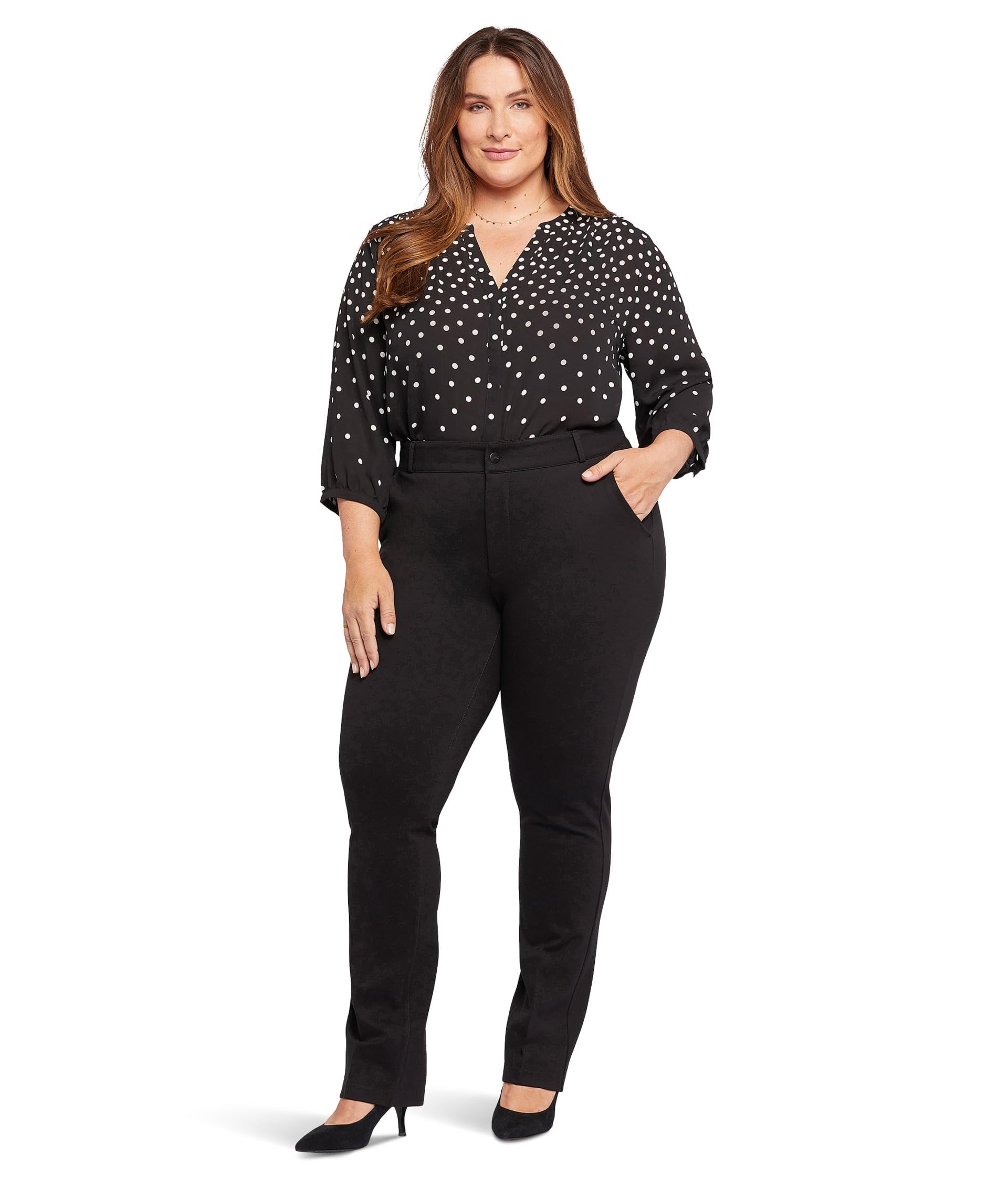 NYDJ Womens Plus Size Classic Trousers