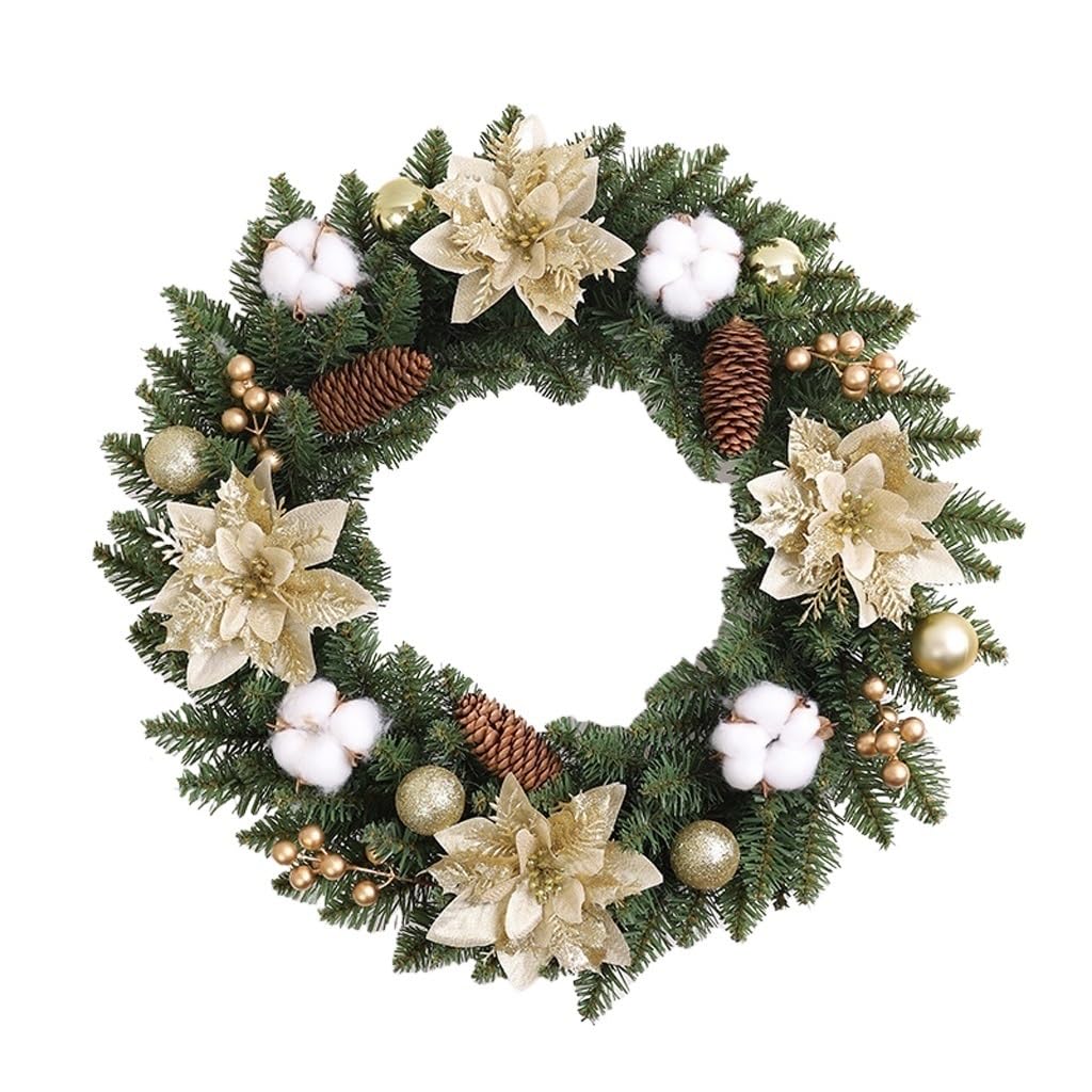 Couronne de fleurs 50cm pour vos ornements décoratifs de maison