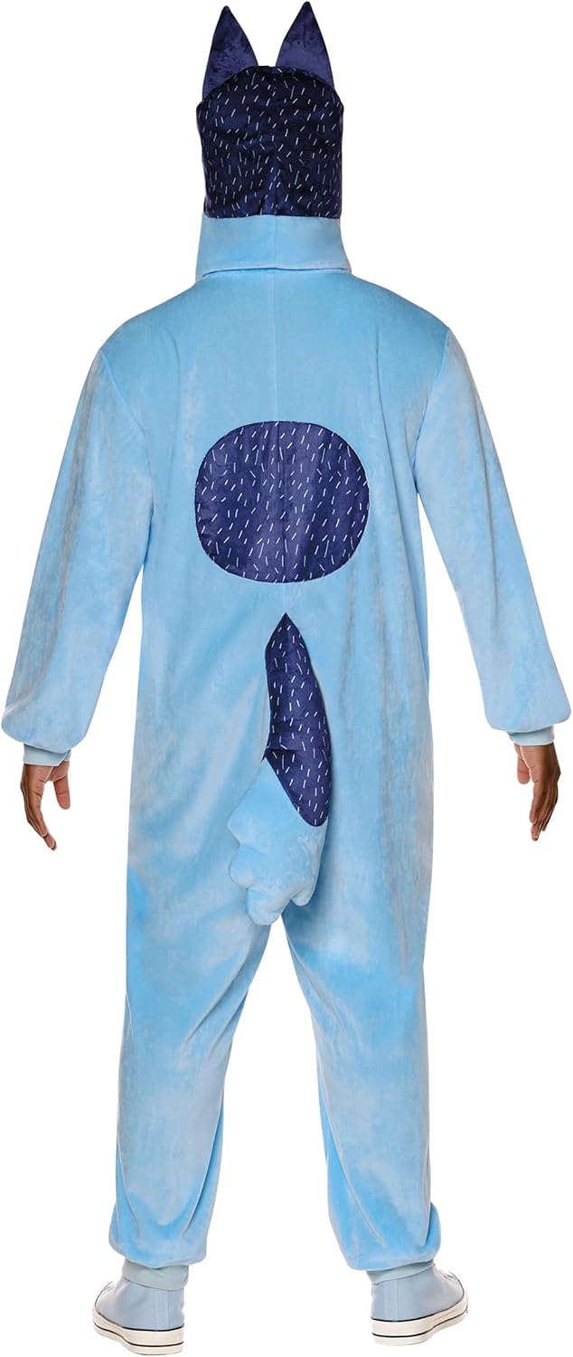 Spirit Halloween Bluey Adult Bandit Heeler Costume | Officially Licensed | Group Costume Jumpsuit Outfit