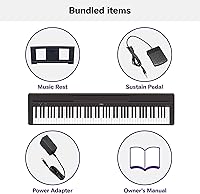 Vista 6 de Yamaha P71 - Piano digital con pedal de sostenido y fuente de alimentación (88 teclas)