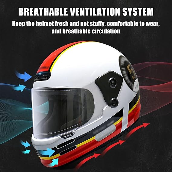 Carbon Fiber Helmet Integral Helmet ECE 22.06 Approved Full Face Motorcycle Helmet for Men and Women