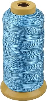 Twisted Nylon Twine String Cord for Gardening Marking DIY Projects Crafting Masonry Light Blue, 1.5mm-328 feet