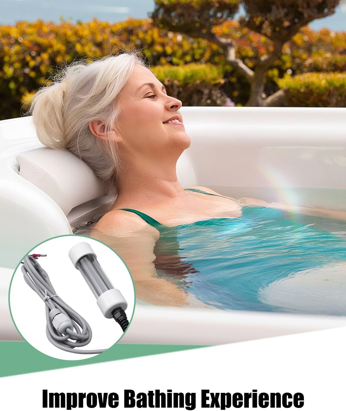 76078 Salt Cell Replacement Compatible with Hot Spring Limelight Hot Tub/Spas 2009-Present, Fit for Hot Spring ACE System, Gentle on Hair and Skin