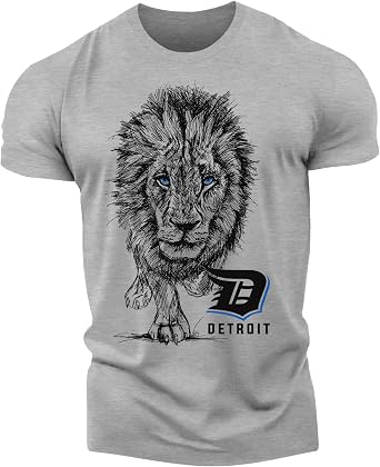 Detroit Mens T-Shirt - Vintage Style Athletic Shirt