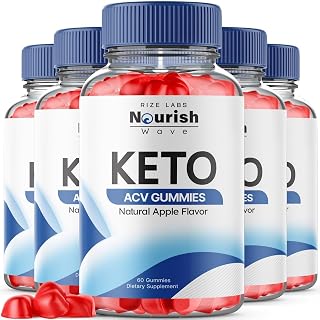 rize labs - Nourish Wave Keto ACV Gummies Supports Advanced Weight Loss, for Improved Digestion, Stamina and Endurance (300 Gummies)