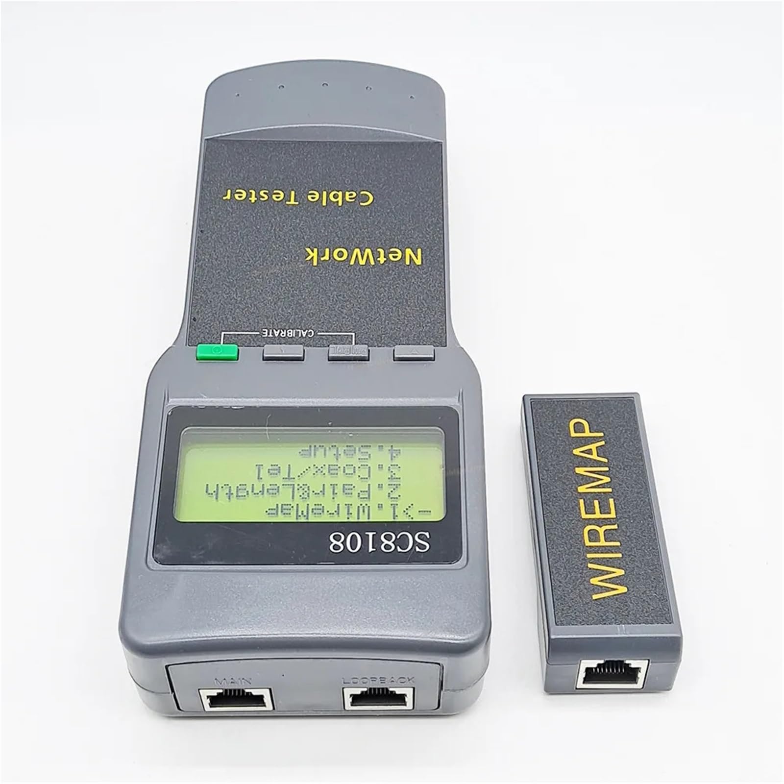 SC8108 Testeur de câble réseau de données PC numérique LCD, téléphone, LAN, Multifonction, sans Fil, avec RJ45