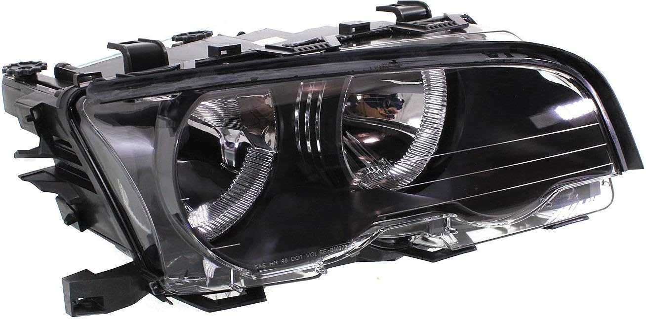 Evan Fischer Driver and Passenger Side Headlight for BMW 330Ci Base 2001 Also Fits 325Ci Halogen With bulb(s) Replaces# 63126904280 63126904279