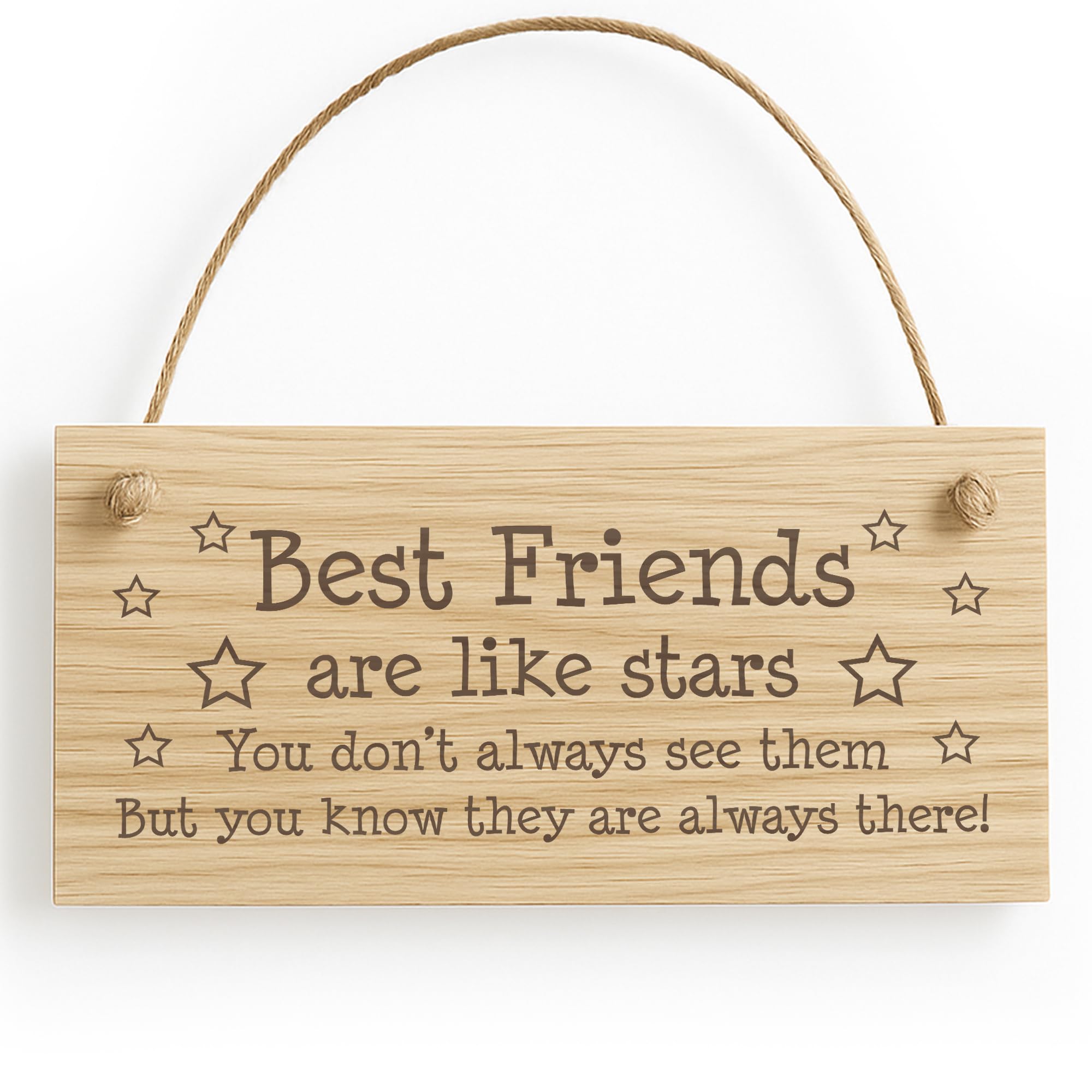 Red Ocean Best Friends Like Stars Gift Wood Sign Engraved Best Friend Gift Friendship Sign Birthday Gift For Him Her