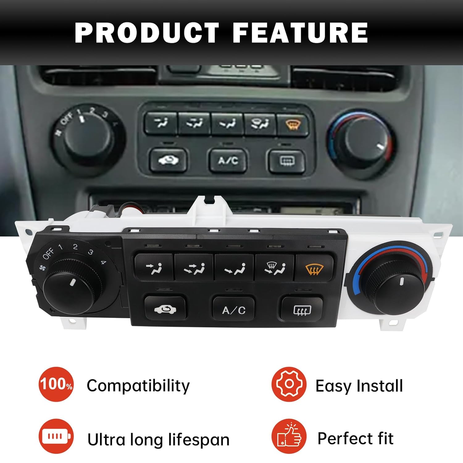 599-268 A/C Heater Climate Control Module Compatible with 1998-2000 Honda Accord 1998-2004 Honda Odyssey Replace 79600-S84-A01ZA