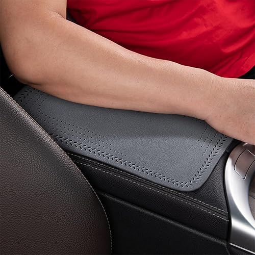 Miniatura 6 de zipelo Almohadilla de almacenamiento para reposabrazos de automóvil, funda de consola central de gamuza, tela de algodón lavable agradable a la