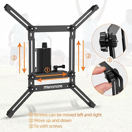 Miniatura 4 de Soporte de valla negro - Soporte de valla de aluminio para cámara de acción compatible con GoPro, teléfonos, cámara digital, clip de valla de cámara