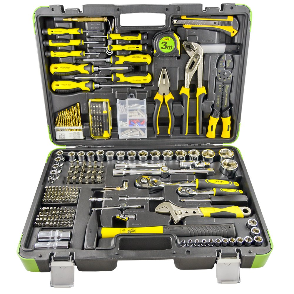 JBM 53212 - TOOL CASE 303 PIECES/WITH HEXAGONAL Vessels