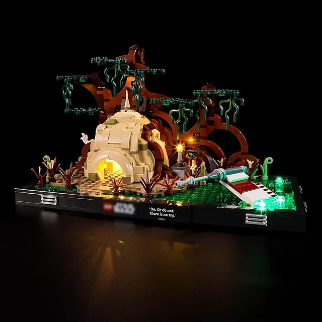 BRIKSMAX Light For Lego Dagobah-Jedi-Training-Diorama 75330 - Led Lighting Kit Compatible with Lego Star Wars 75330 - Not Include the Lego Set