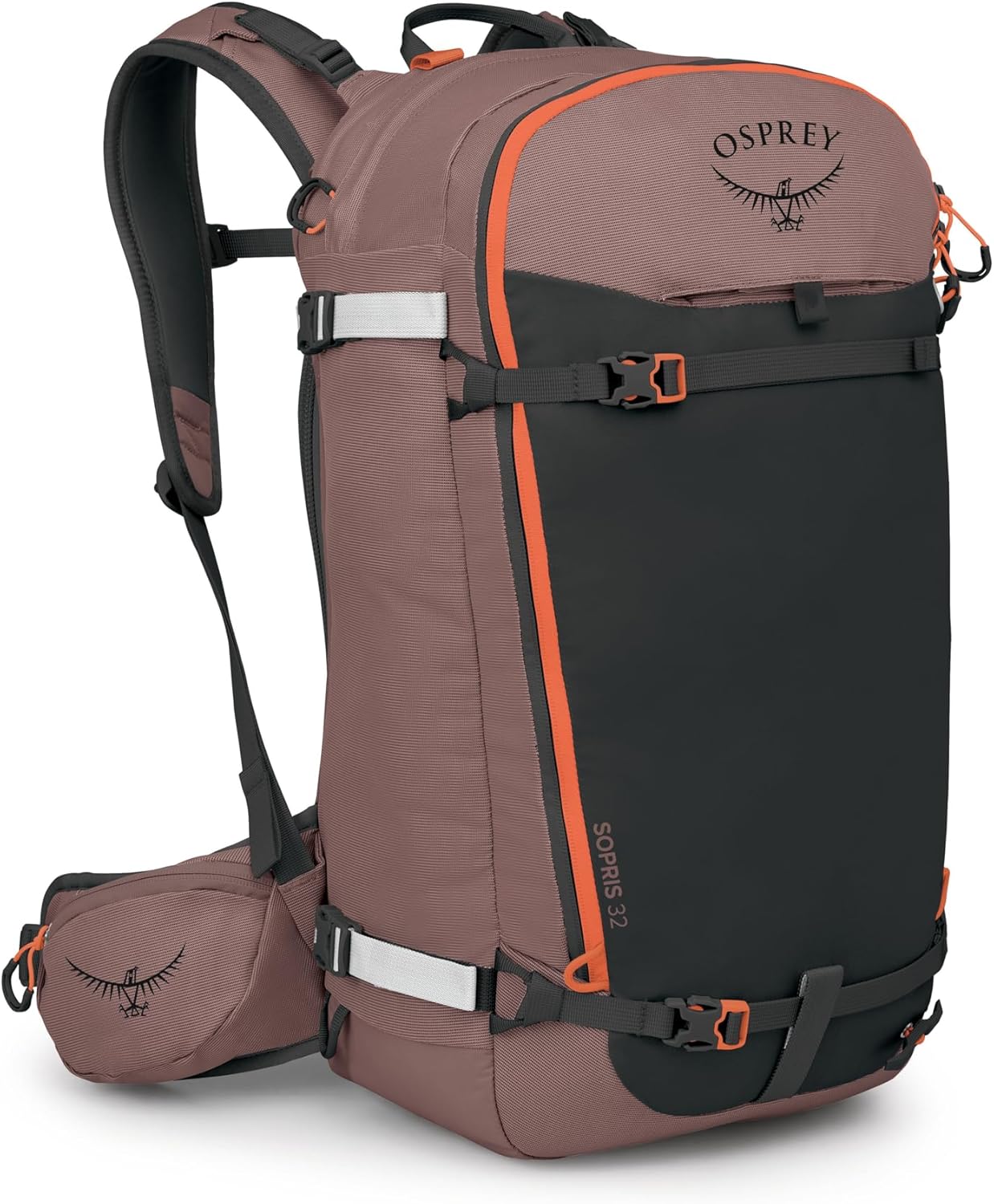 Osprey Sopris 32L Ski and Snowboard Backpack - Avalanche Gear Carry - Lightweight Backcountry Backpack for Women - Ski & Snowboard Carry - Made with 100% Recycled Nylon, Magma Brown