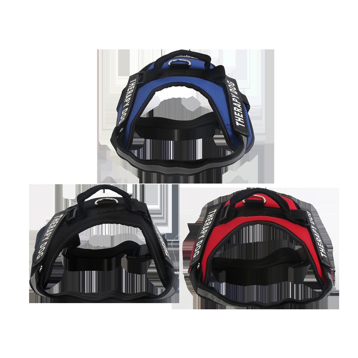 Adjustable Black Harness, with Double Anchor and Durable Material; Ideal for Walks, Training and Pet Safety.