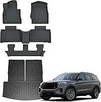 Vista 7 de Auxko Alfombrillas para todo tipo de clima, aptas para Ford Maverick Hybrid 2022-2024 2025, forros de goma de elastómero termoplástico, juego