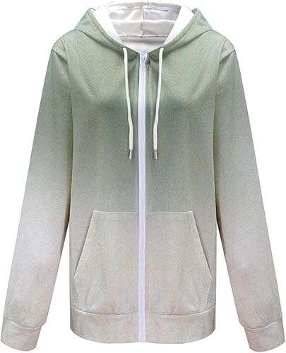 Miniatura 4 de Sudaderas de gran tamaño con cremallera completa para mujer, ligeras, informales, Y2K, a la moda, chaquetas de moda para otoño 2023, ropa de calle