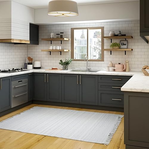 Miniatura 6 de Soporte de estante de 8 x 4.7 pulgadas, soportes de estante L, carga máxima de 300 libras, soporte de estante de metal de aleación de alta calidad,