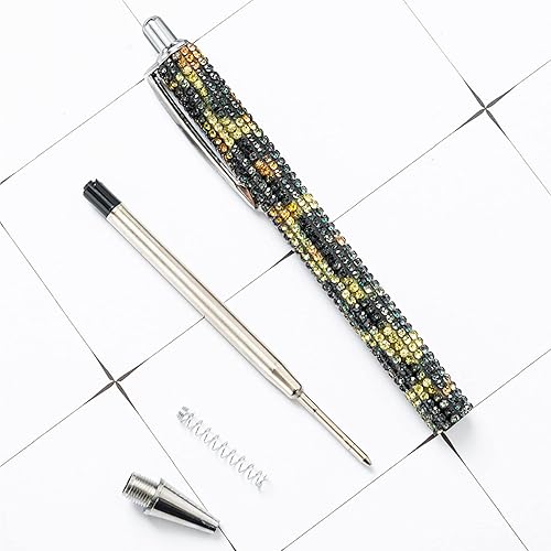 Miniatura 9 de HOCE 3 bolígrafos de metal con diamantes de imitación de 0.028in, tinta negra, bolígrafos de regalo para Navidad, dama de honor, boda, cumpleaños,