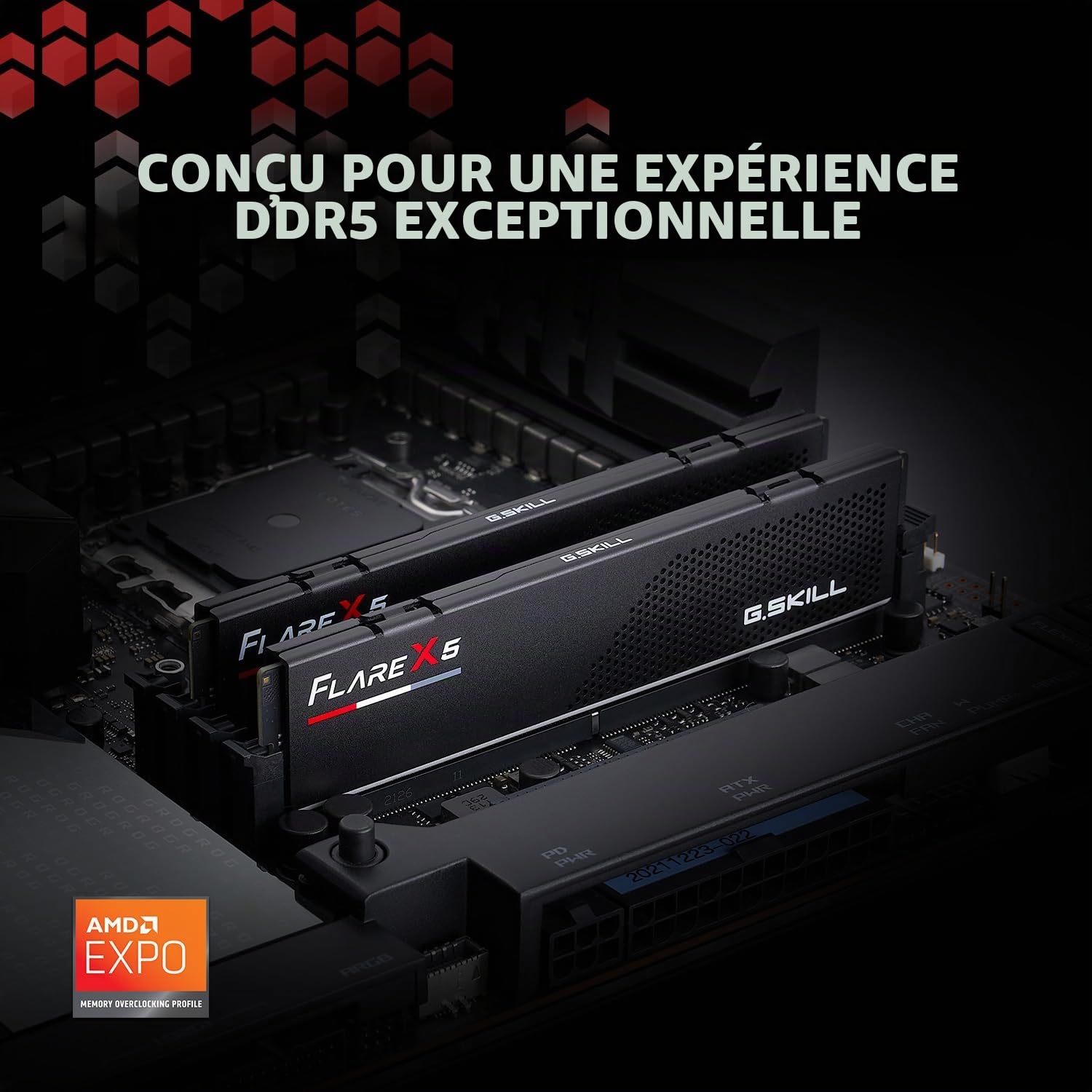 S*0様 G.SKILL FlareX5 DDR5 6000 64GB (32G G.SKILL Flare X5 64GB DDR5-6000 Dual-Kit, AMD EXPO, 2x32GB