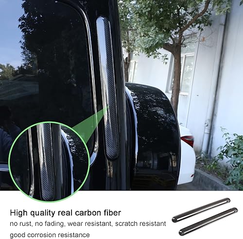 Miniatura 5 de PIUGILH Recorte de fibra de carbono real para ventana lateral trasera de automóvil, ajuste para Mercedes Benz G Wagon W464 G Class W463 G500 G550