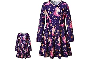 Jxstar Girls & Doll Matching Unicorn Mermaid Outfits