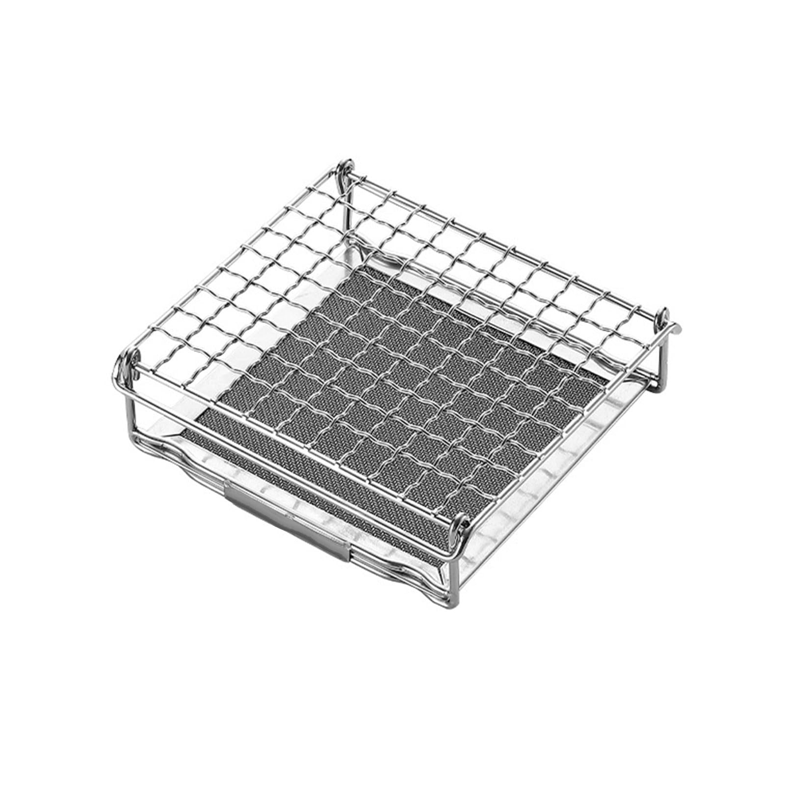 Mekalero Stainless Steel Grill for Stovetop Grilled Rack Household Barbecue Holder Heating Bracket Furnaces Grill Camping Evenly Heated
