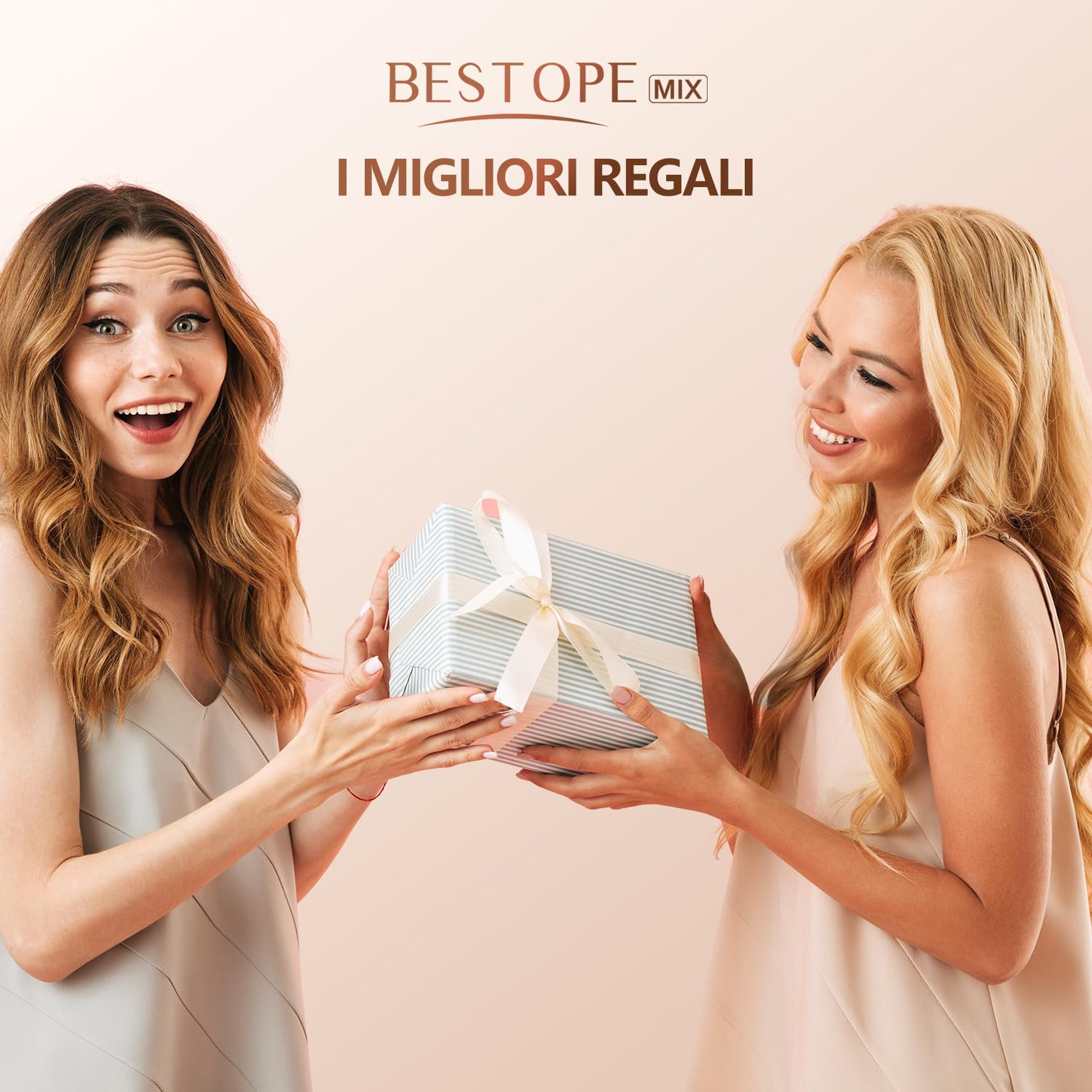 Piastra Onde per Capelli Ferro Arricciacapelli 22mm - BESTOPE MIX Ferro Arricciacapelli 3 Tubi Piastra Capelli Onde Ceramica Calore Rapido 150°C/210°C Ferro per Capelli Onde per Capelli Lunghi e Corti