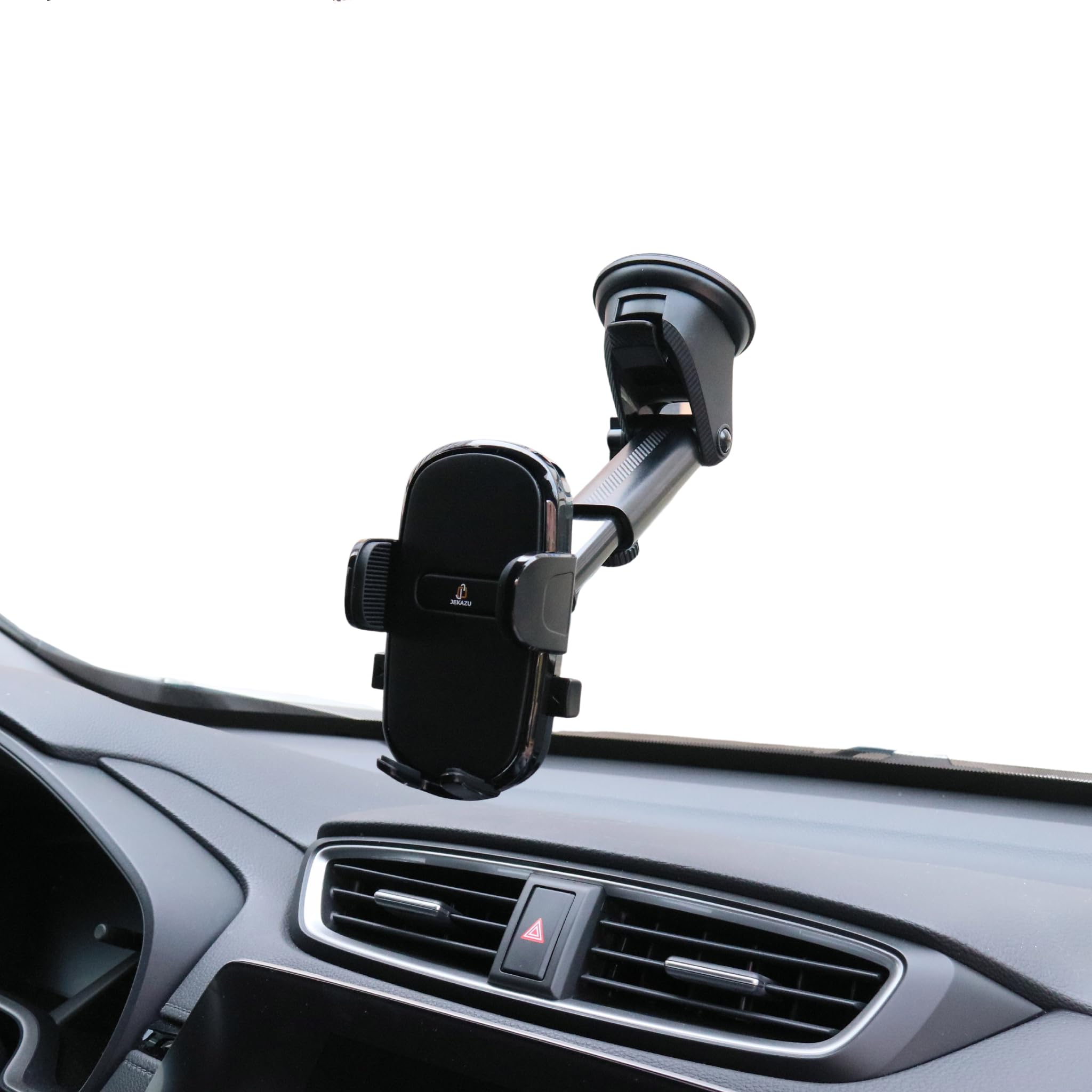Soporte de teléfono de coche para salpicadero, parabrisas y ventilación con súper succión, soporte manos libres, soporte universal para teléfono celular, para iPhone, Android, rotación de 360 grados,