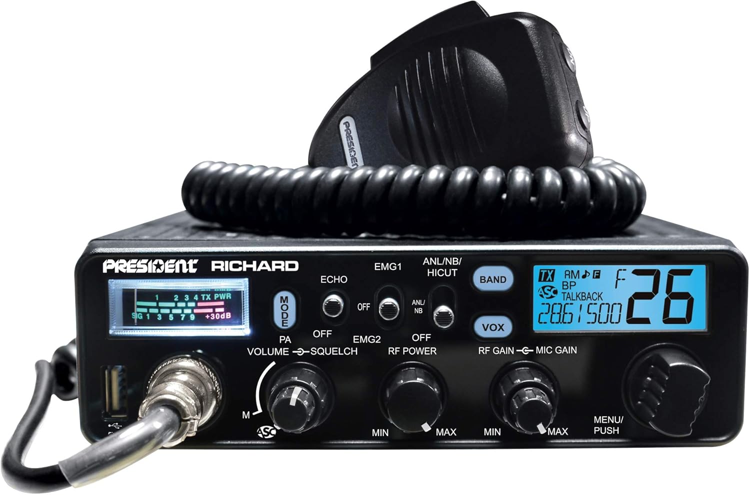 President Richard 10Meter Amateur Radio Service 28 to 29.7MHz