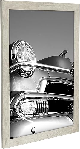 Vista 116 de Americanflat - Marco para póster de 71 x 74 cm con plexiglás pulido, portarretratos negro de madera industrializada, Epic Collection, marco ancho