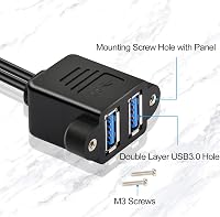 GINTOOYUN 0,5m Dupla USB 3.0 Hosszabbító Kábel Csavaros Rögzítéssel - Laptop, PC Csatlakoztatáshoz, Fekete

AI: I've created a Hungarian tit 2