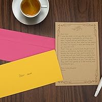 Vista 4 de Paquete de 100 sobres coloridos #10 de negocios de 4-1/8 x 9-1/2 pulgadas para oficina, membrete de negocios, facturas, cartas personales