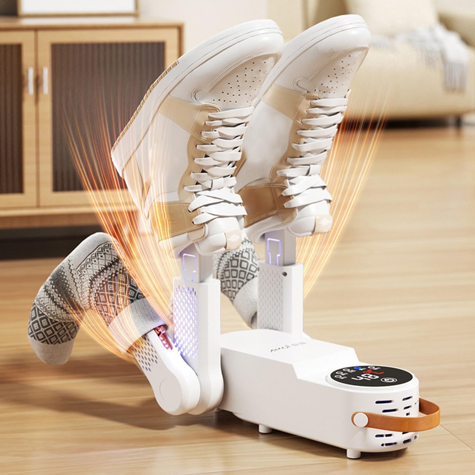 Schuhtrockner für Turnschuhe, Schuhtrockner | Schuhtrockner und einziehbare Handschuhe, intelligenter Timer, trockener Rack, Stiefelwärmer, Schuhwärmer für Arbeitsschuhe, Schuhe
