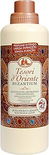 Tesori d'Oriente, Perfumador y Suavizante Líquido Aromático Concentrado Byzantium, Aroma Intenso de Rosa Negra y Ládano, Microcápsulas para Fragancia Duradera, Facilita el Planchado, 42 Lavados, 760ml