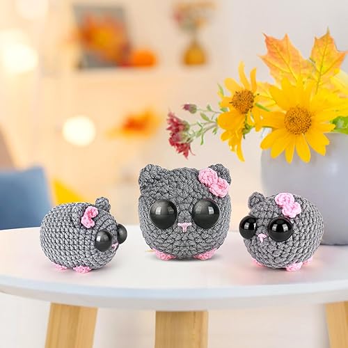 Miniatura 6 de Kit de ganchillo para principiantes, kit de ganchillo para principiantes para adultos con tutoriales en video paso a paso, kits de animales de