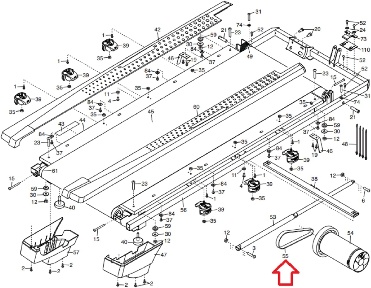 Jason Flexonic Motor Belt 356473 Works W HealthRider Nordictrack Proform Freemotion Treadmill