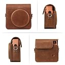 CAIUL Faux leather Camera Carrying Case Compatible with Fujifilm Instax Square SQ1 Instant Film Camera, Brown gallery image