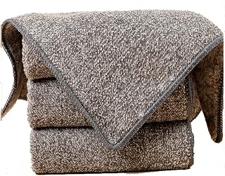 10 Pack Kitchen Dishcloths - Ultra Absorbent Kitchen Towels - Does Not Shed Fluff No Odor Reusable Dish Towels, Nonstick Cleaning Cloths, Bamboo Charcoal Fiber Dish Rags (9.8 * 9.8inch)