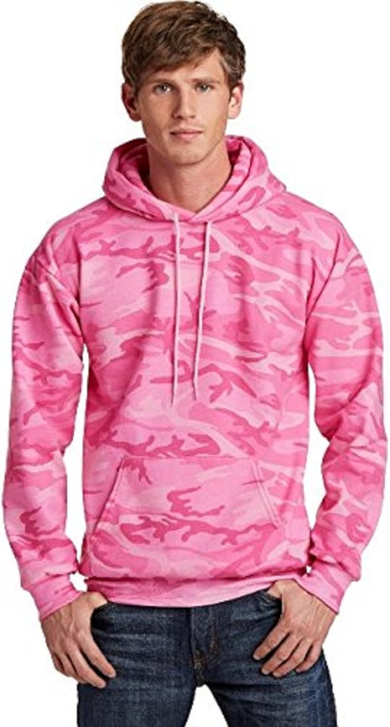 PORT AND COMPANY Camo Pullover Fleece Hooded Sweatshirt (PC78HC)