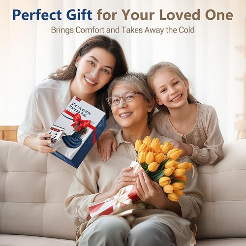 Miniatura 8 de Comfytemp Almohadilla térmica para cuello y hombro, apta para microondas para aliviar el dolor, calentador de cuello con peso de 2.8 libras,